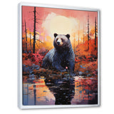 A Bear In A Dreamy Retreat - Bear Living Room Wall Art