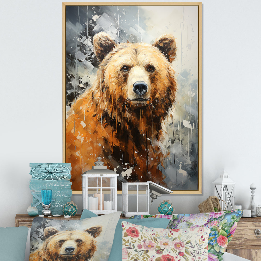 Majestic Mountain Bear - Bear Canvas Wall Art