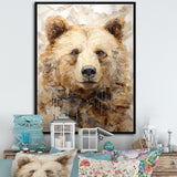 Minimalism Bear In Ice - Bear Wall Decor