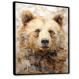 Minimalism Bear In Ice - Bear Wall Decor