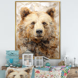 Minimalism Bear In Ice - Bear Wall Decor