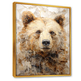 Minimalism Bear In Ice - Bear Wall Decor