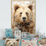Minimalism Bear In Ice - Bear Wall Decor