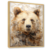 Minimalism Bear In Ice - Bear Wall Decor