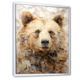 Minimalism Bear In Ice - Bear Wall Decor