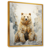 Minimalism Bear In Ice Art - Bear Wall Art Prints