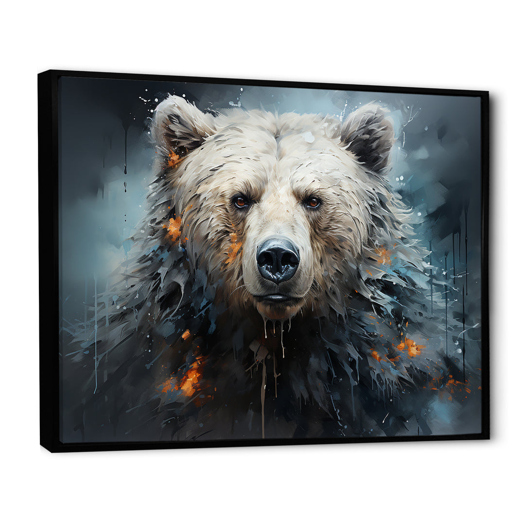 Minimalism Bear Black And White - Black Bear Wall Art