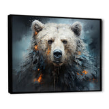 Minimalism Bear Black And White - Black Bear Wall Art