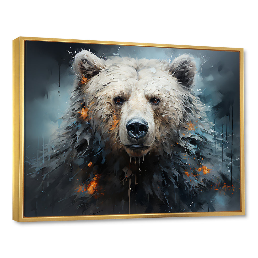 Minimalism Bear Black And White - Black Bear Wall Art