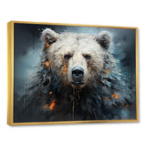 Minimalism Bear Black And White - Black Bear Wall Art