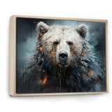 Minimalism Bear Black And White - Black Bear Wall Art
