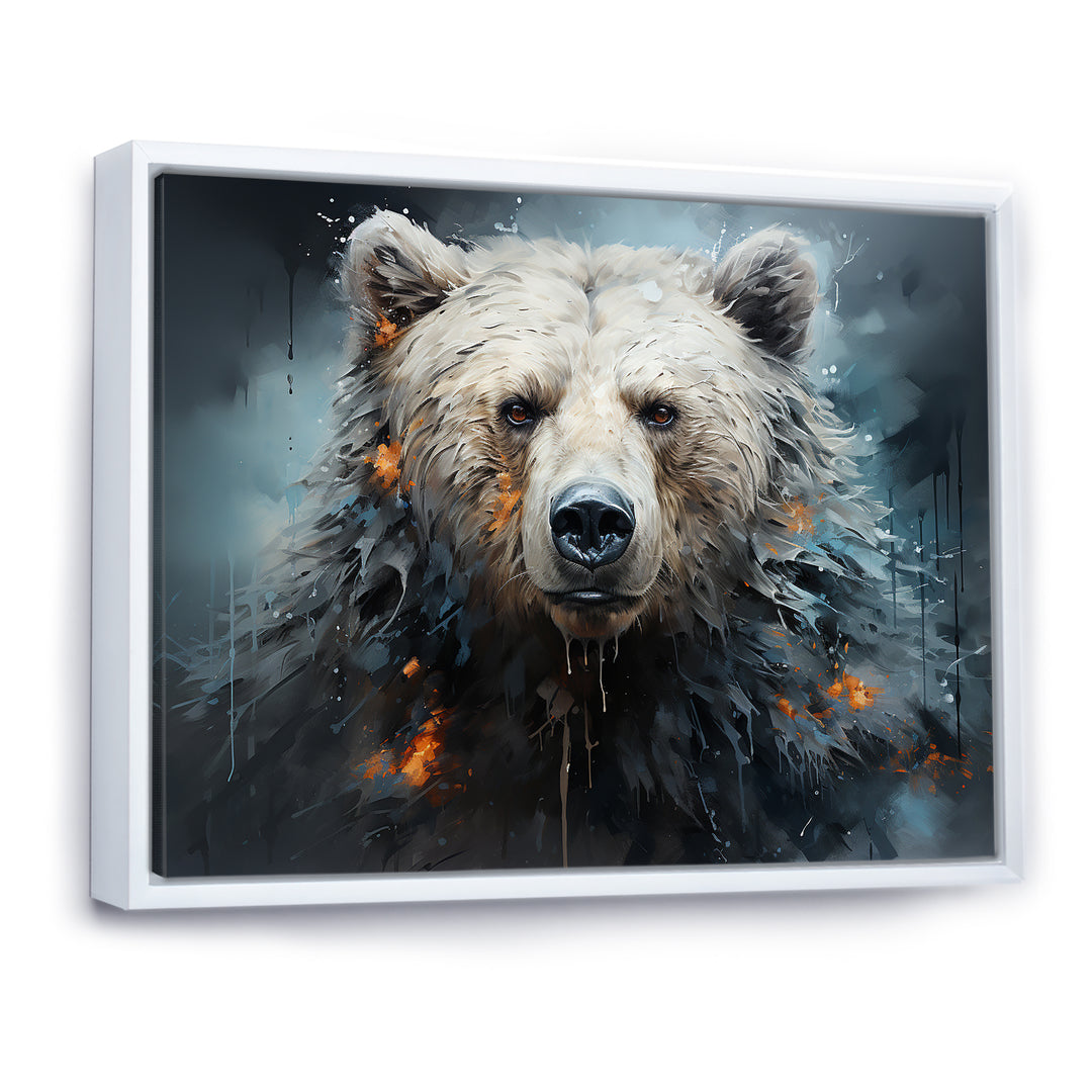 Minimalism Bear Black And White - Black Bear Wall Art