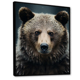 Minimalist Grizzly Bear Essence - Brown Bear Wall Art