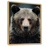 Minimalist Grizzly Bear Essence - Brown Bear Wall Art