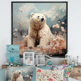 Polar Bear In Pastel Serenity - Bear Home Decor Art