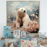 Polar Bear In Pastel Serenity - Bear Home Decor Art