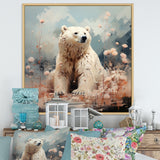 Polar Bear In Pastel Serenity - Bear Home Decor Art