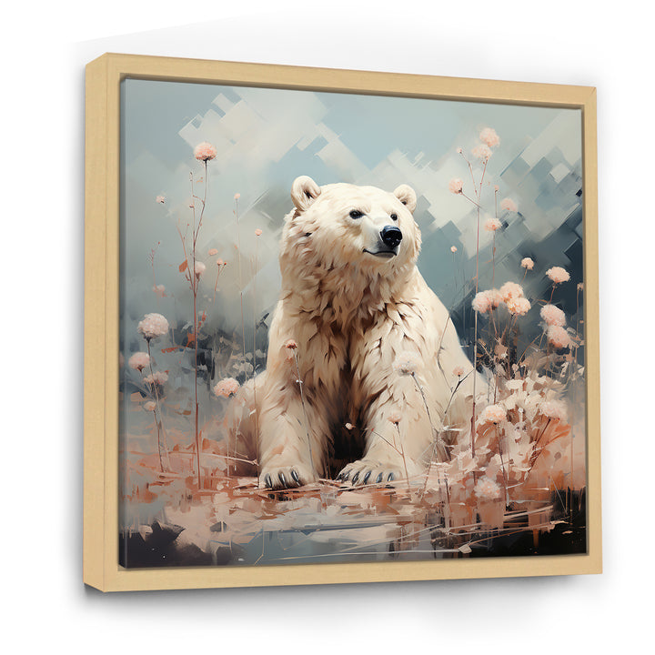Polar Bear In Pastel Serenity - Bear Home Decor Art