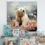 Polar Bear In Pastel Serenity - Bear Home Decor Art