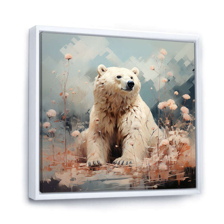 Polar Bear In Pastel Serenity - Bear Home Decor Art