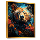 Pop Art Grizzly Bear Popularity - Bear Living Room Wall Art