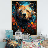 Pop Art Grizzly Bear Popularity - Bear Living Room Wall Art