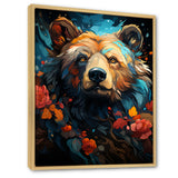 Pop Art Grizzly Bear Popularity - Bear Living Room Wall Art