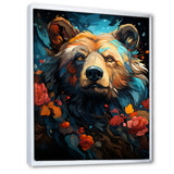 Pop Art Grizzly Bear Popularity - Bear Living Room Wall Art
