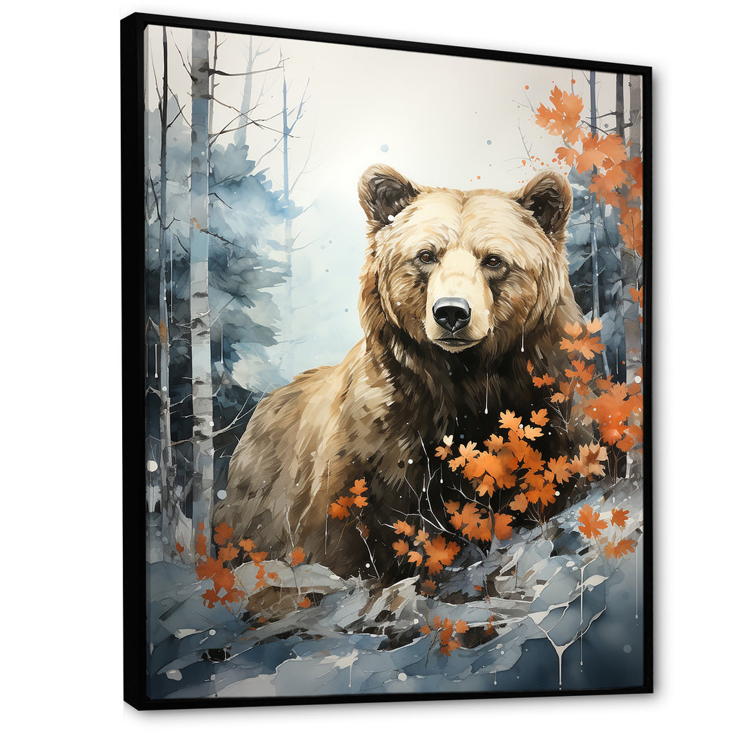 Surreal Grizzly Bear Dreamscape - Bear Canvas Wall Art
