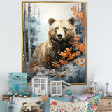 Surreal Grizzly Bear Dreamscape - Bear Canvas Wall Art