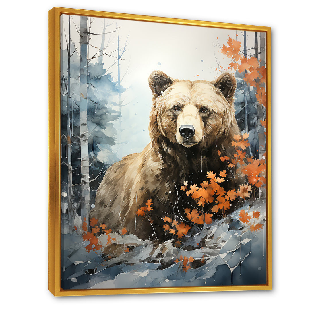 Surreal Grizzly Bear Dreamscape - Bear Canvas Wall Art