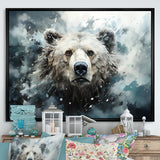 Surrealism Grizzly Bear In Dreamy Background - Bear Wall Decor