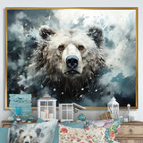 Surrealism Grizzly Bear In Dreamy Background - Bear Wall Decor