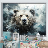 Surrealism Grizzly Bear In Dreamy Background - Bear Wall Decor