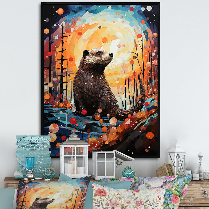 Fantasy Beaver Timberland - Brown Beaver Wall Art