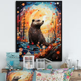 Fantasy Beaver Timberland - Brown Beaver Wall Art