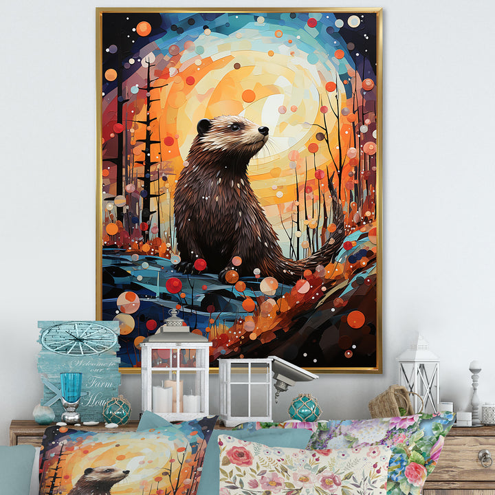 Fantasy Beaver Timberland - Brown Beaver Wall Art