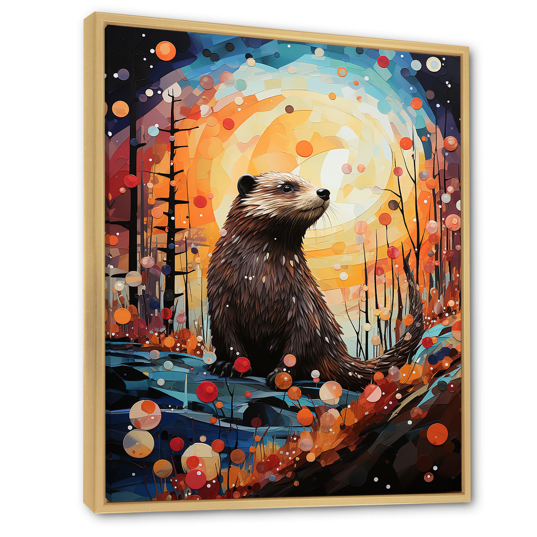 Fantasy Beaver Timberland - Brown Beaver Wall Art
