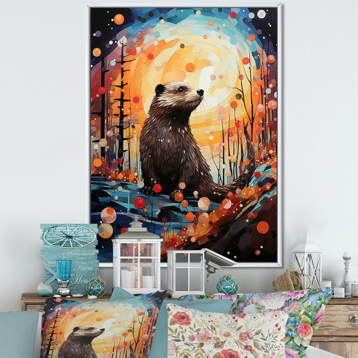 Fantasy Beaver Timberland - Brown Beaver Wall Art