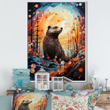 Fantasy Beaver Timberland - Brown Beaver Wall Art