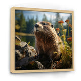 Depicting A Beaver In The Woods - Beaver Home Decor Art