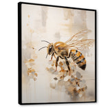 Minimalism Buzzing Bee - Bee Canvas Wall Art