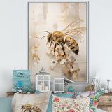Minimalism Buzzing Bee - Bee Canvas Wall Art