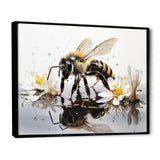 Minimalism Bee Reflection On Water - Bee Wall Decor