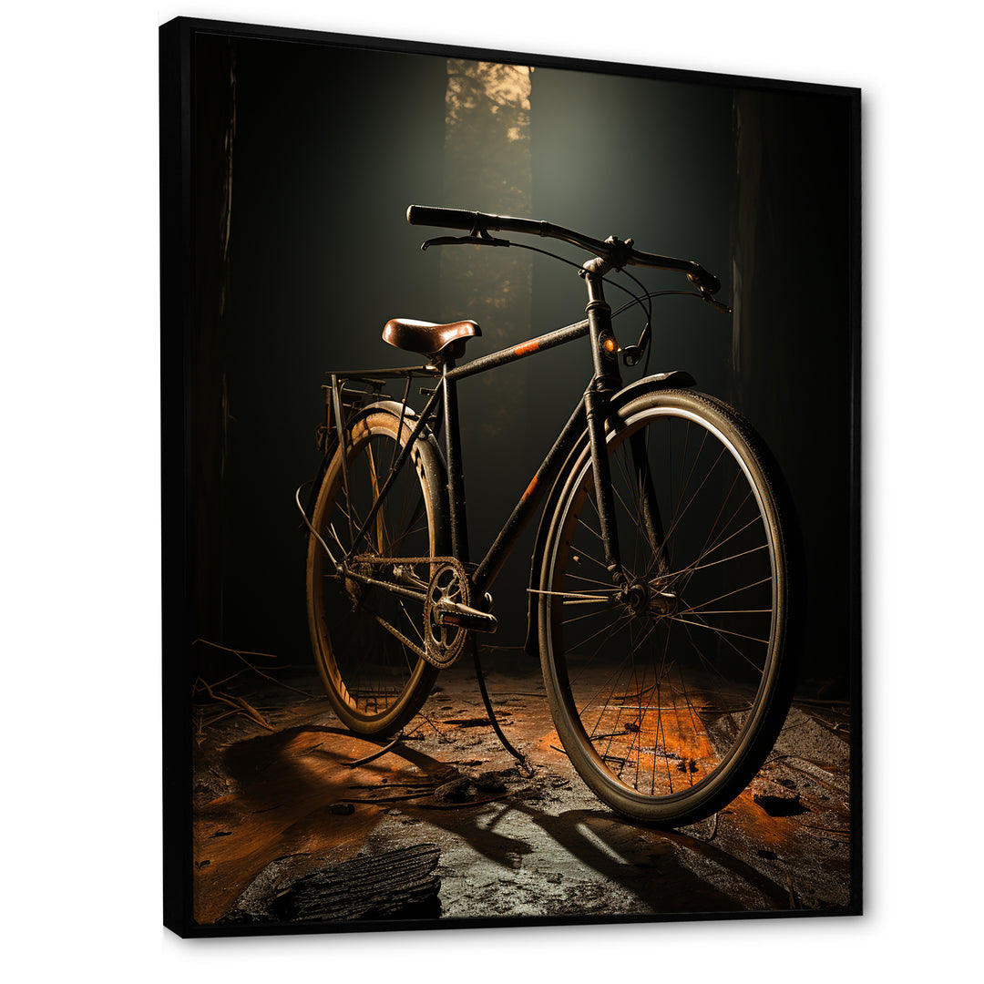 Bronze Balance Bicycle - Bicycle Canvas Wall Art