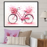 Candy Cruise Pink Bicycle - Bicycle Canvas Wall Art