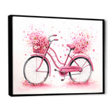 Candy Cruise Pink Bicycle - Bicycle Canvas Wall Art