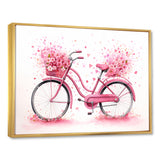 Candy Cruise Pink Bicycle - Bicycle Canvas Wall Art