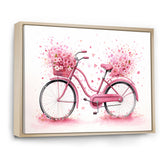 Candy Cruise Pink Bicycle - Bicycle Canvas Wall Art