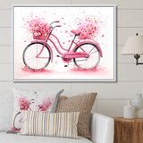 Candy Cruise Pink Bicycle - Bicycle Canvas Wall Art